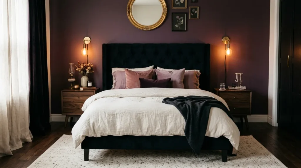 Plum Accent Wall