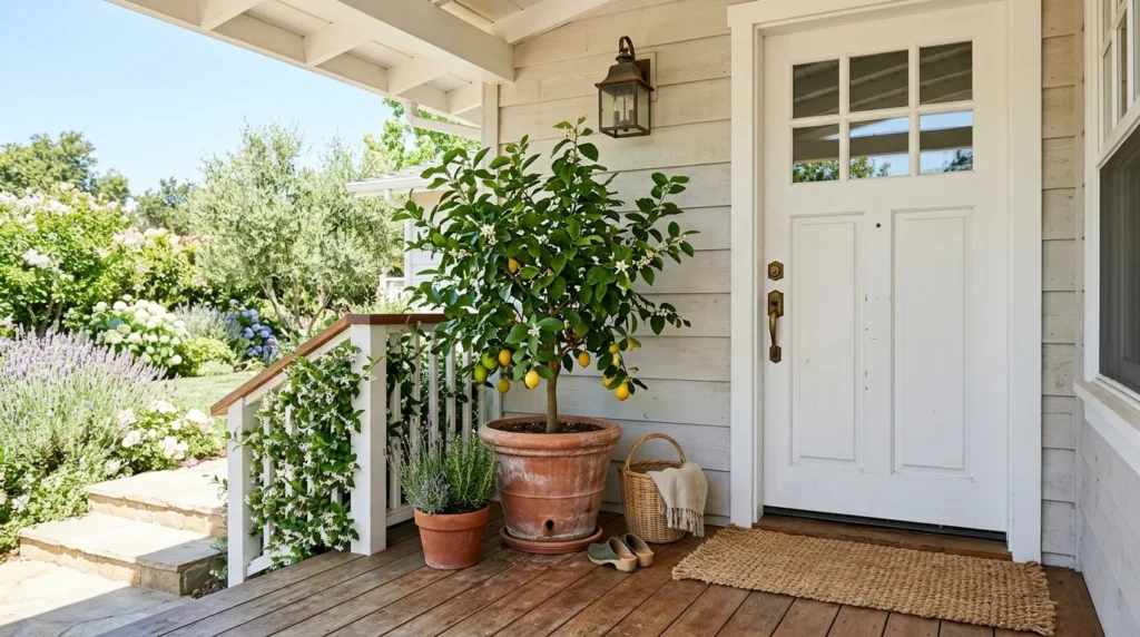 Potted Citrus Tree