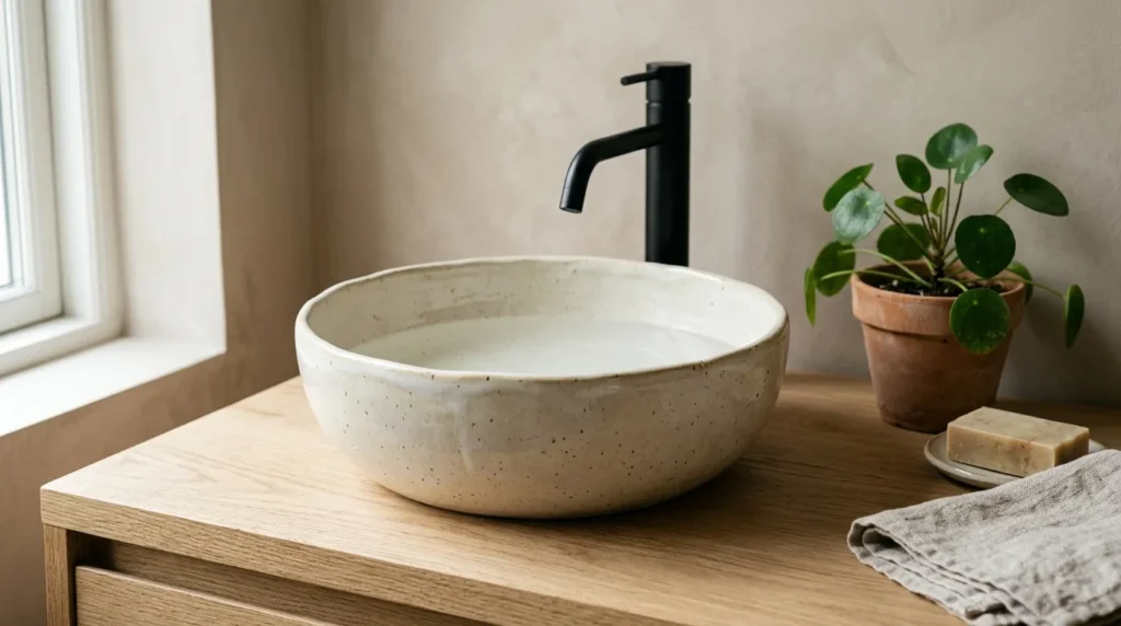 Round Ceramic Basin