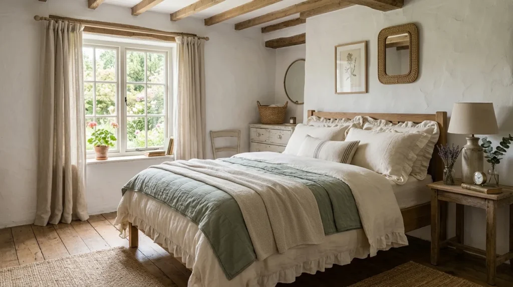 Ruffled Linen Bedding