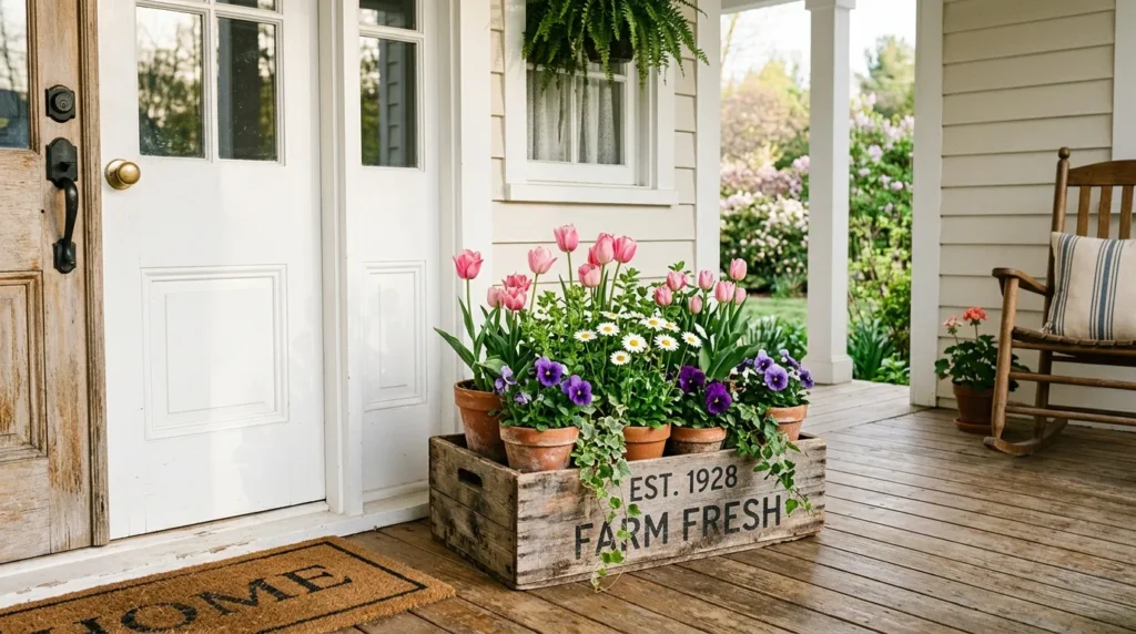 Rustic Flower Crate