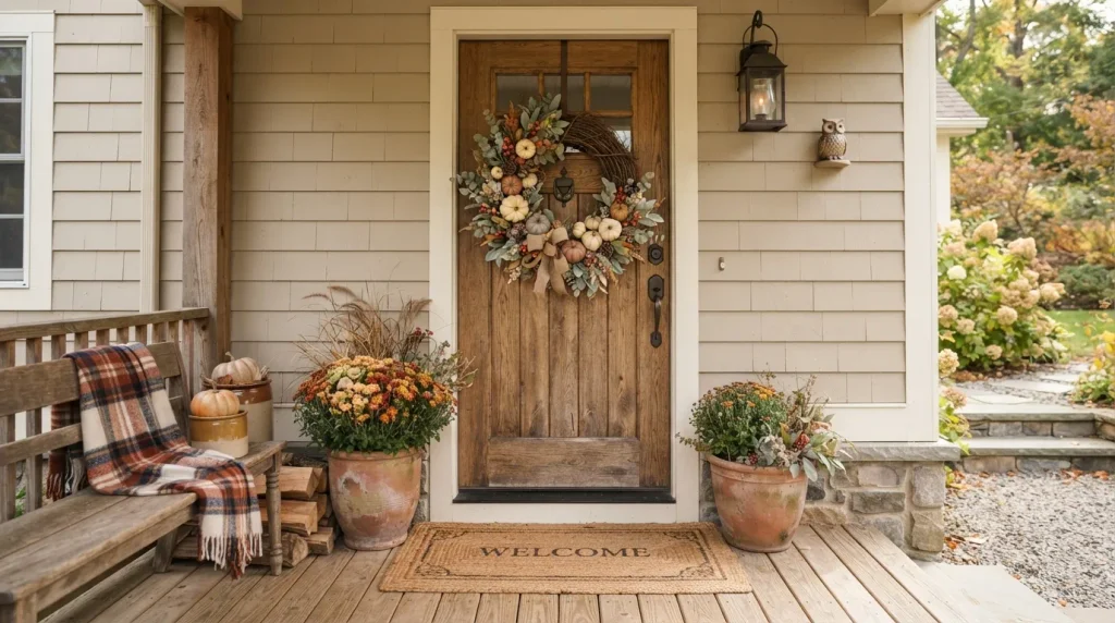 Pumpkin Grapevine Wreath