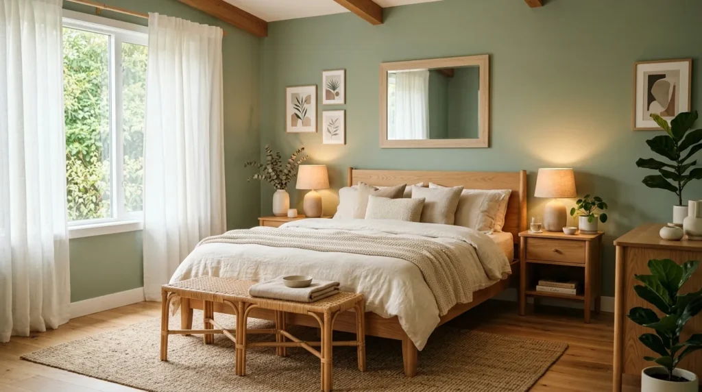 Sage and Natural Wood
