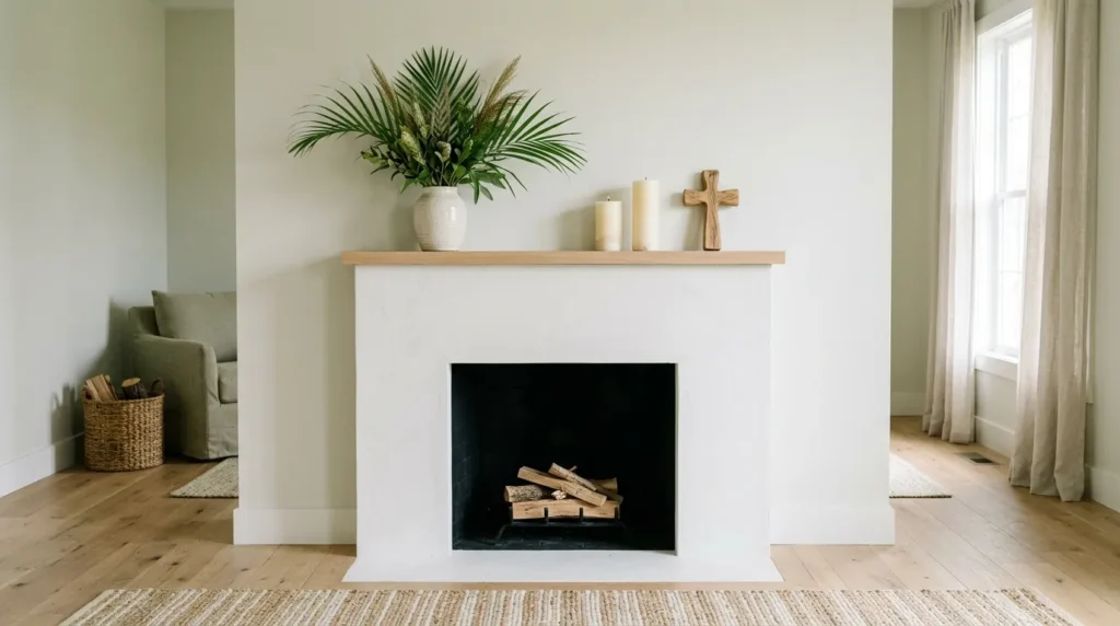 Simple Palm Mantel