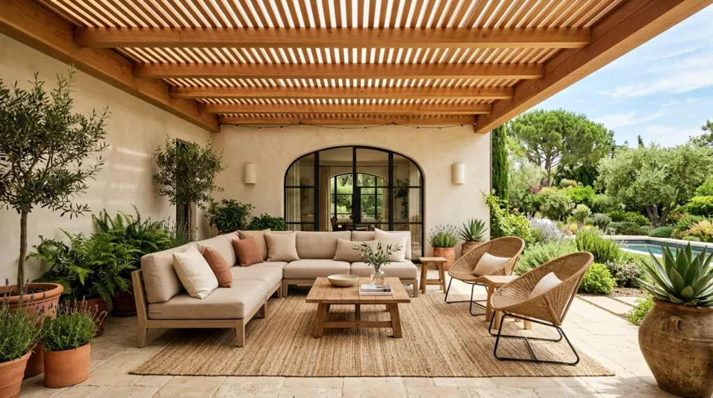 Slatted Wood Roof