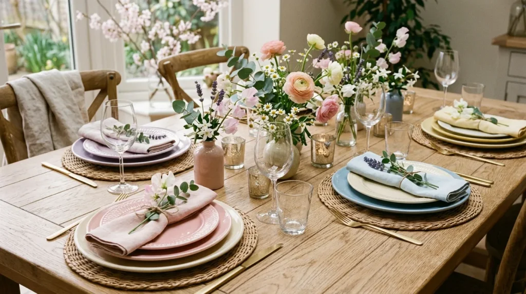 Soft Pastel Place Settings
