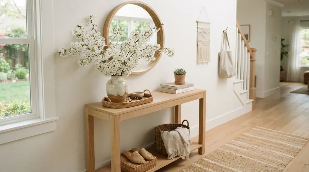 Spring Entryway Styling