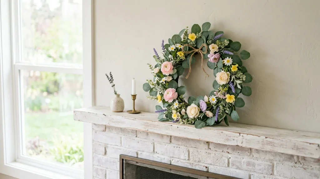 Spring Wreath Lean
