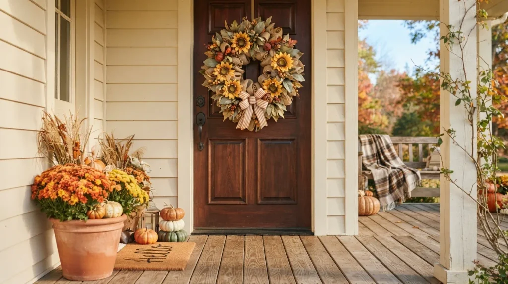 Sunflower Burlap Wreath