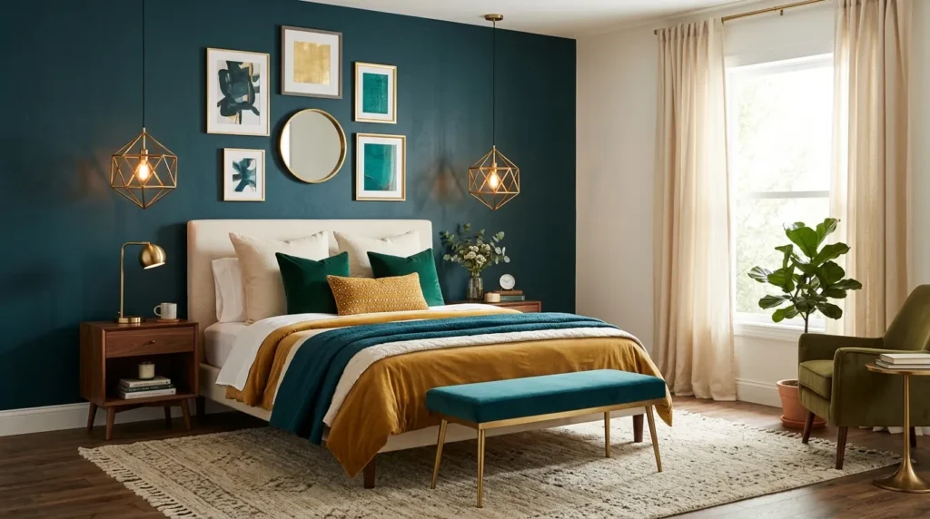 Teal and Brass