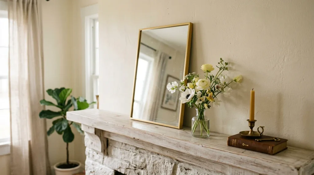 Vintage Mirror Lean