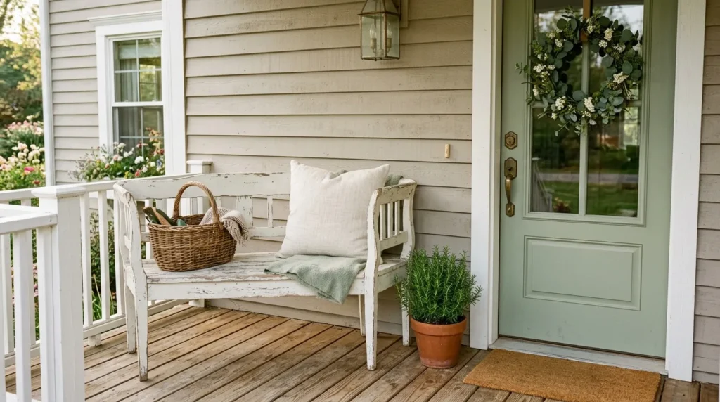 Vintage Porch Bench