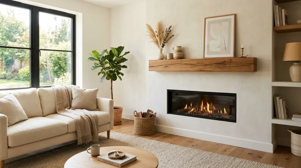Warm Wood Mantel