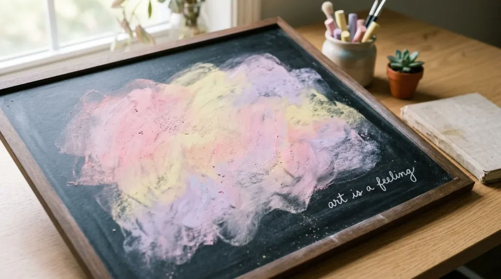 Watercolor-Effect Chalk Blending