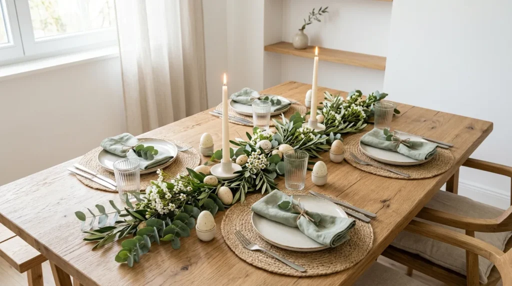 White And Green Table