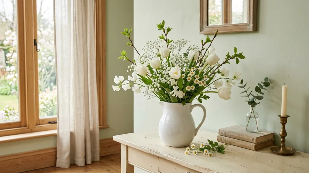 White Spring Pitcher