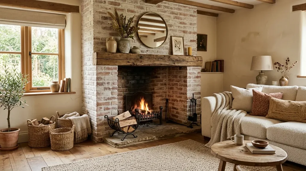 Whitewashed Brick