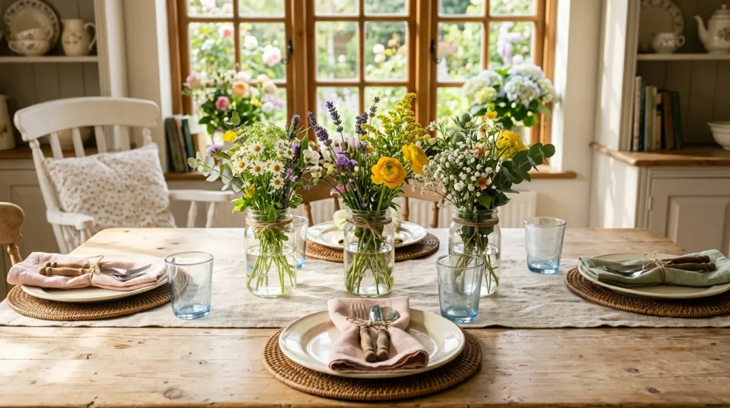 Wildflower Mason Jars