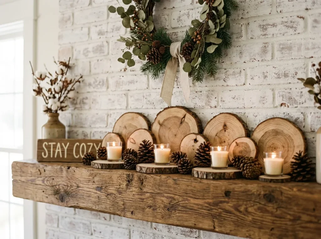 Rustic Wood Slice Accents