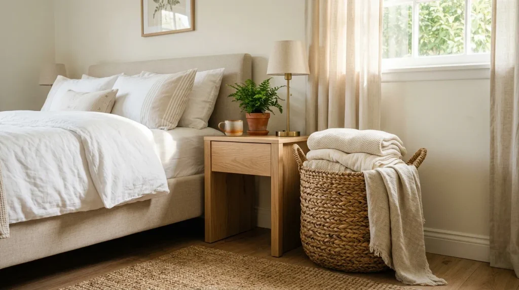 Woven Bedside Baskets