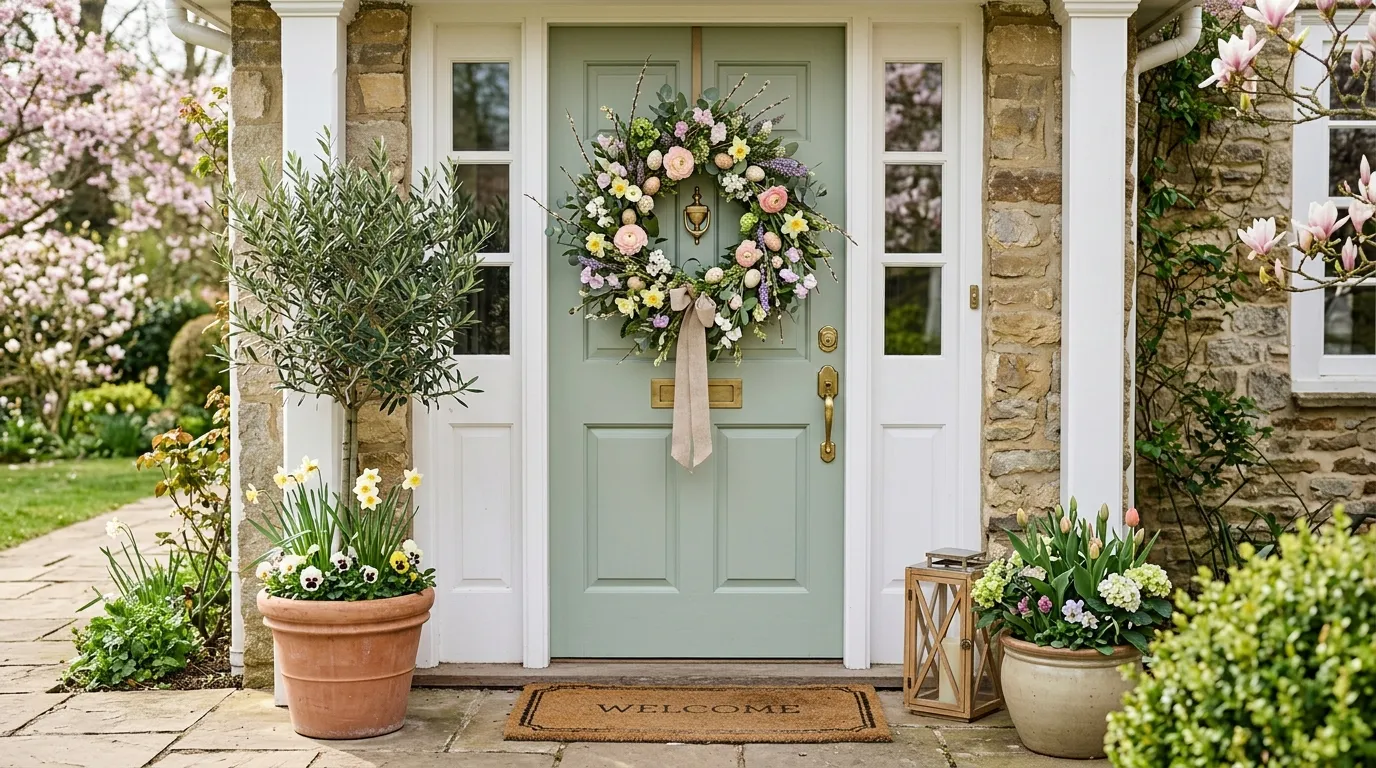 easter wreath ideas front door