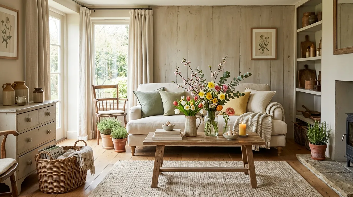 rustic spring decor
