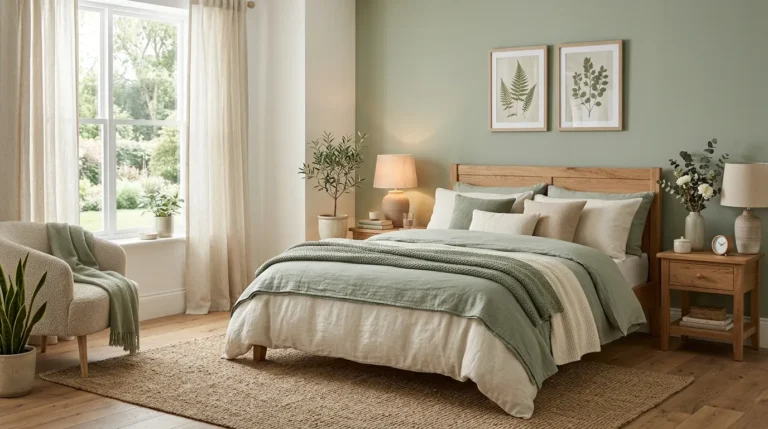 sage green bedroom