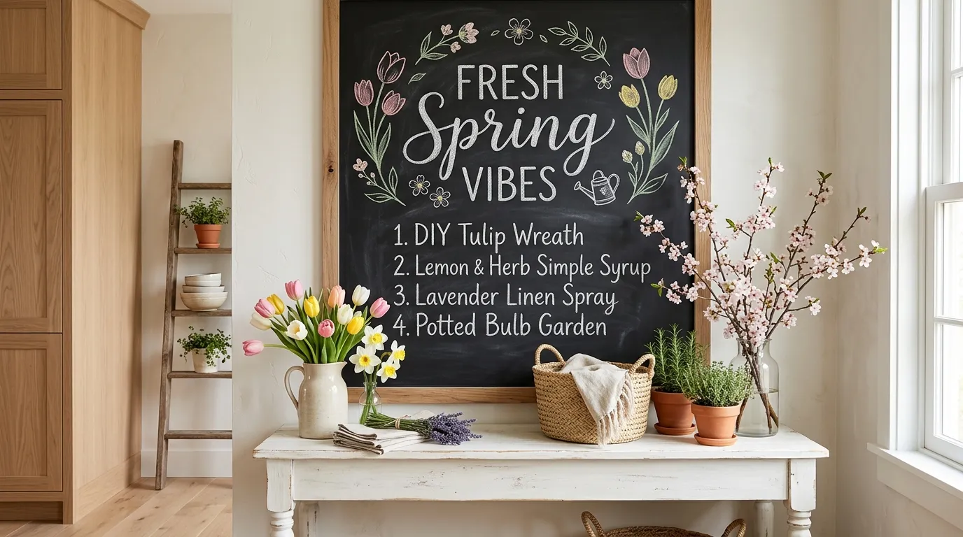 spring chalkboard ideas