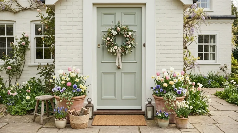 spring front door decor
