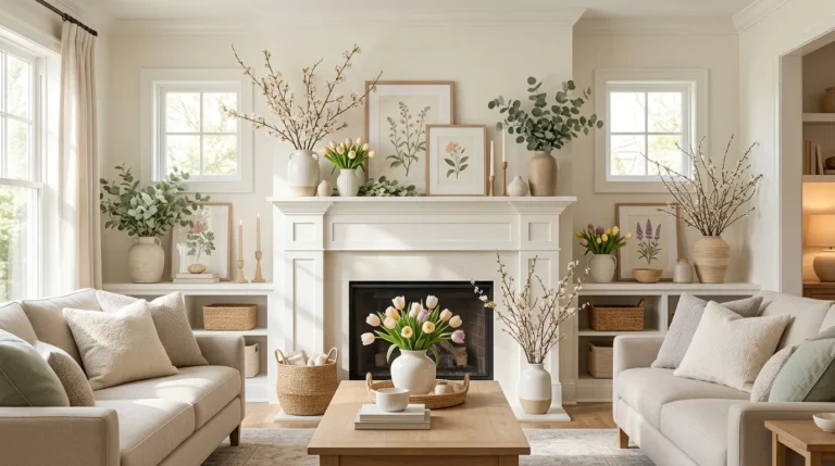 spring mantel decor ideas