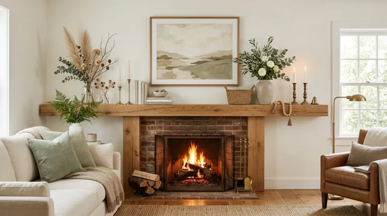 year round mantle decor