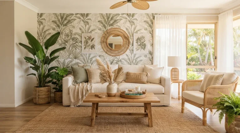 tropical jungle living room ideas