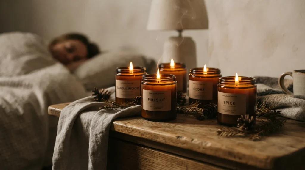 Warm Amber Candles