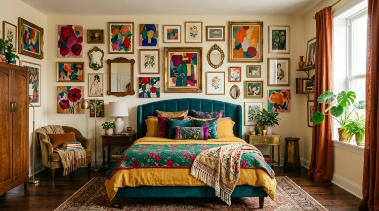 maximalist decor bedroom ideas