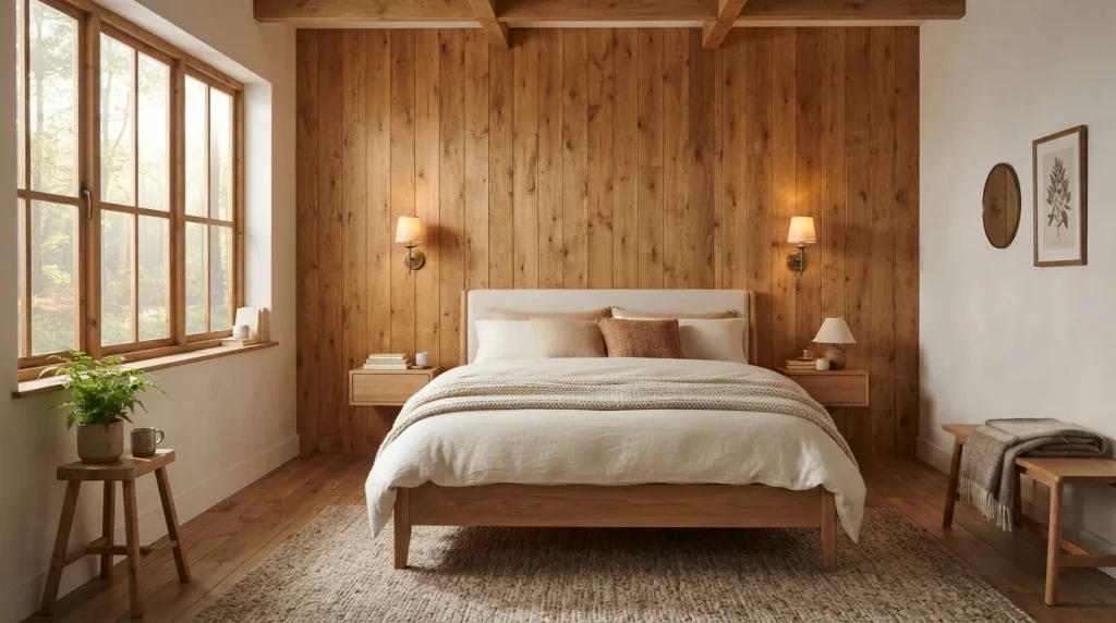 Wood-Paneled Accent Wall