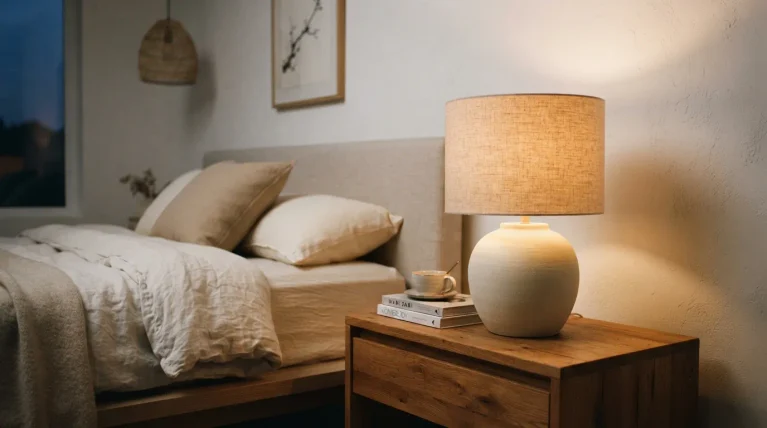 minimalist japandi bedroom design