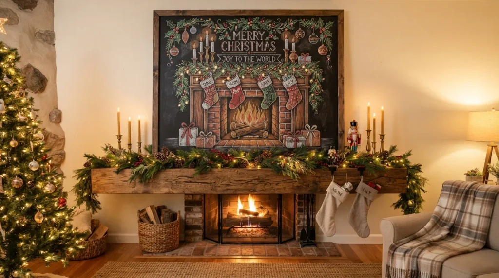 Cozy Fireplace Scene