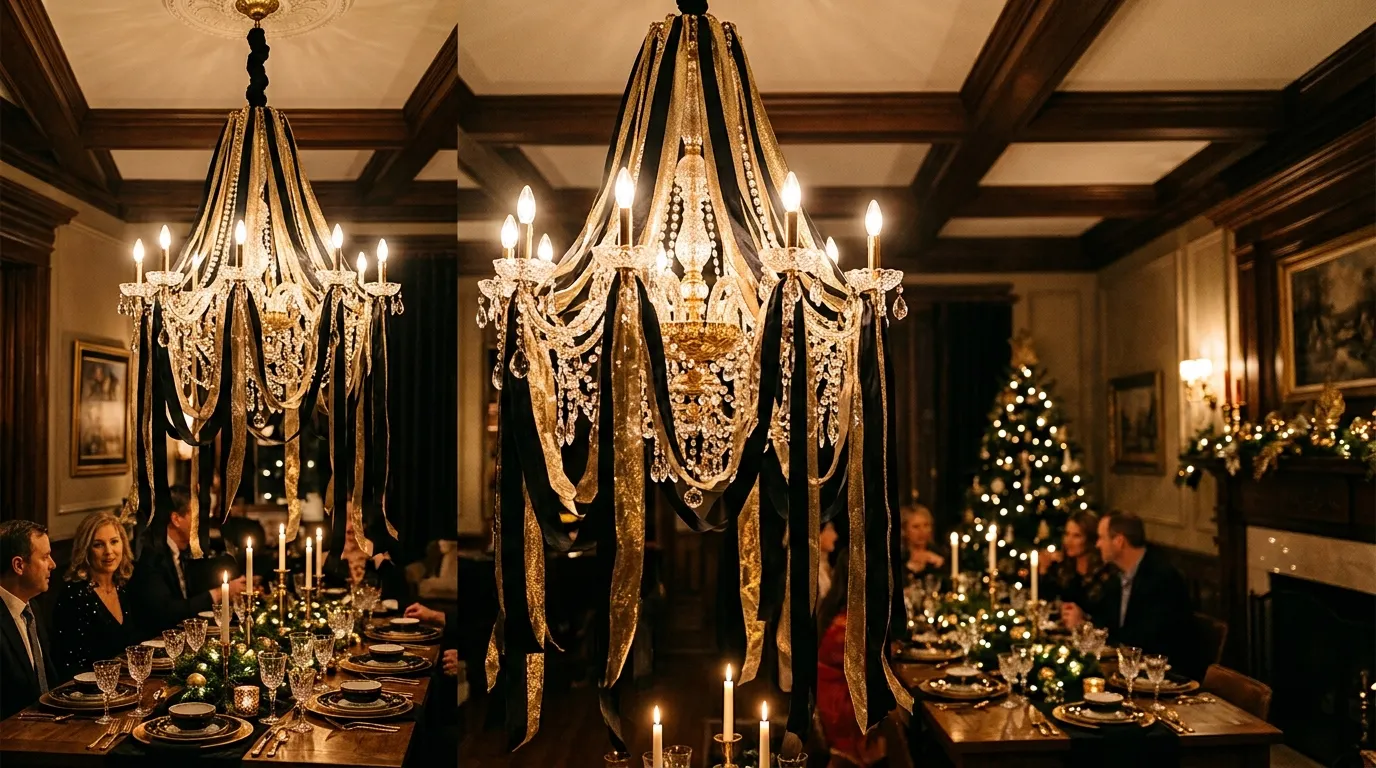black gold christmas decorations
