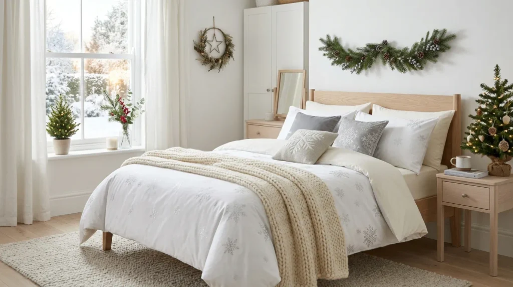 Snowflake White Bedding