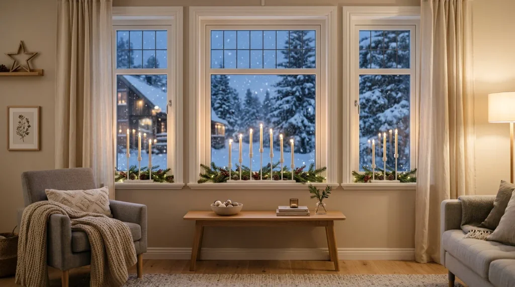 Illuminated Window Candles