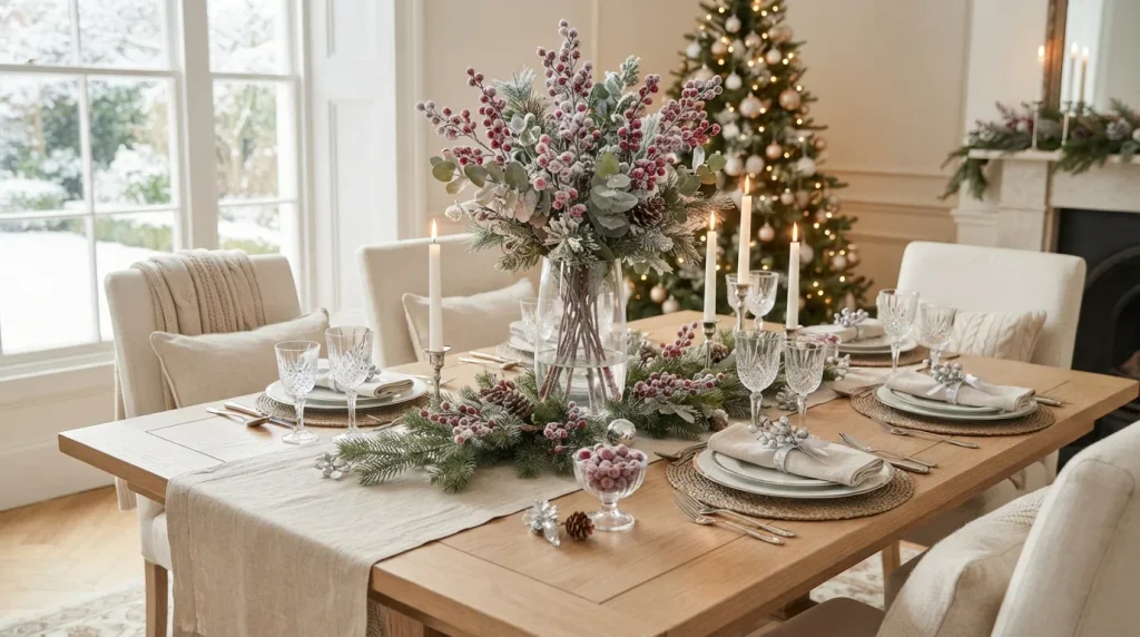Frosted Berry Vase