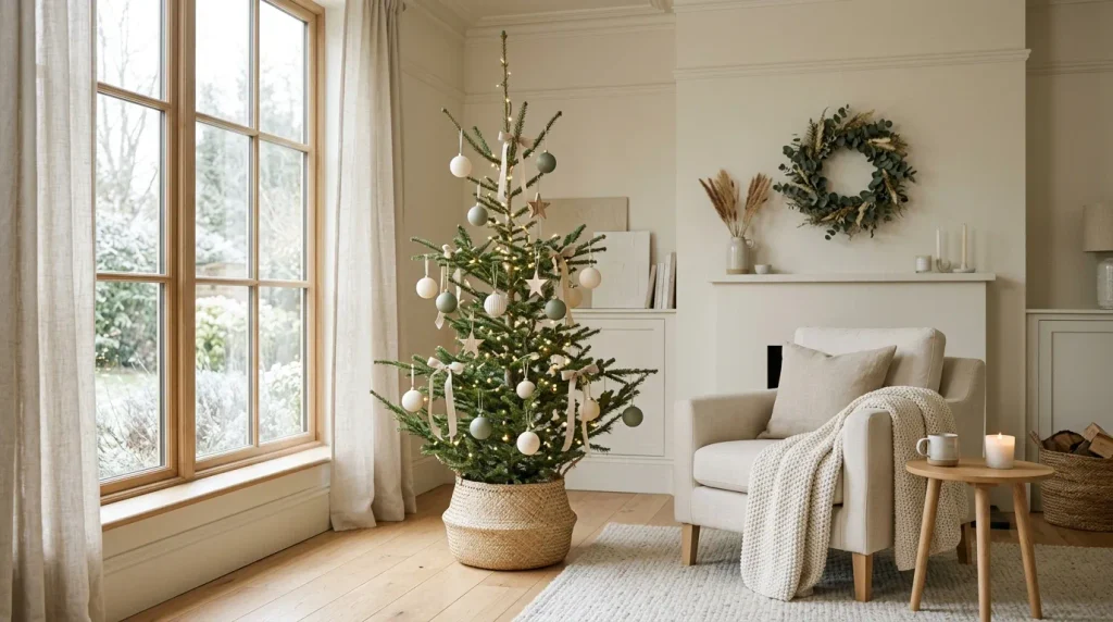 Basket-Wrapped Tree