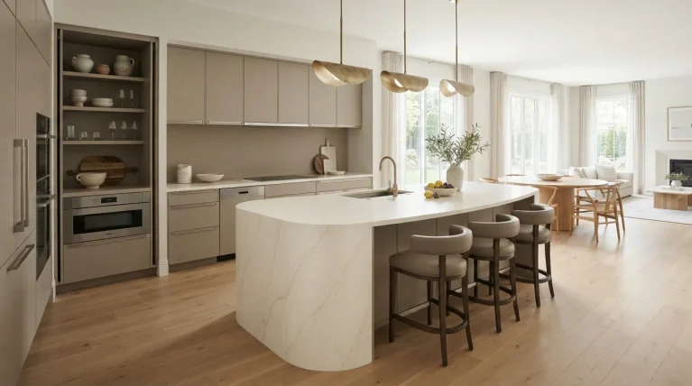curved kitchen island ideas