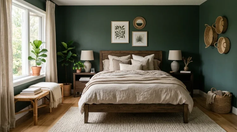 dark green bedroom ideas