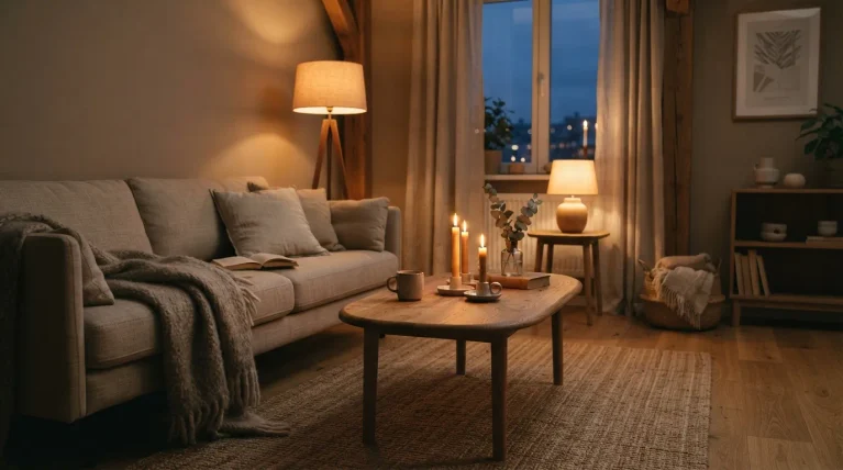 cozy scandinavian living room