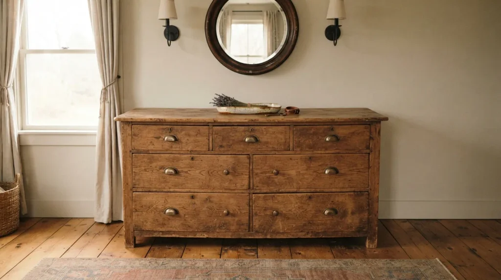 Distressed Wood Dresser