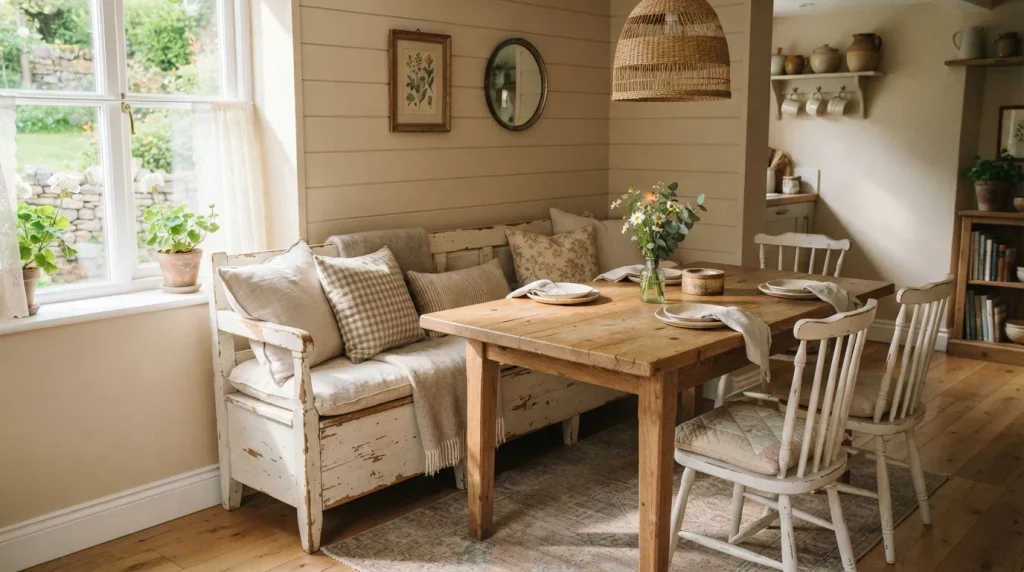 Farmhouse Corner Bench