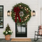 front porch christmas decor