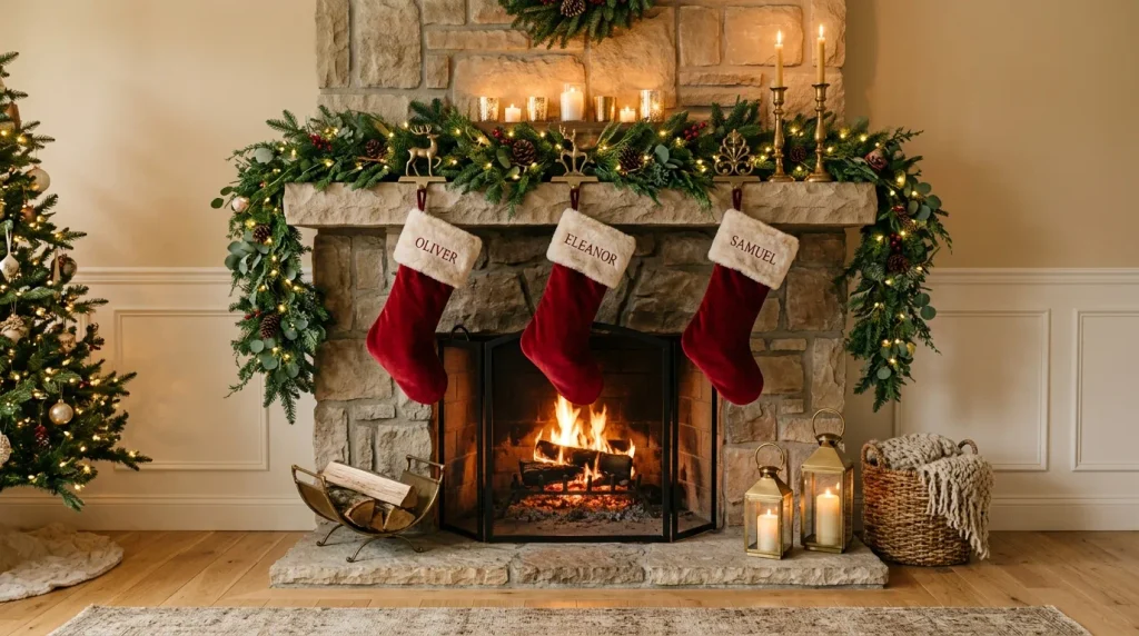 Velvet Christmas Stockings
