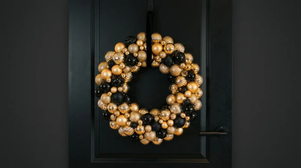 Gold Ornament Wreath